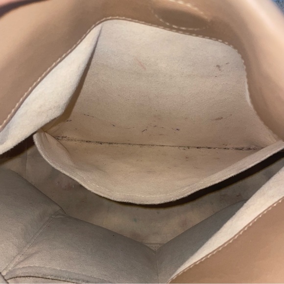 Authentic Louis Vuitton Monogram Tuileries Besace Sesame Peach Creme - Picture 9 of 15